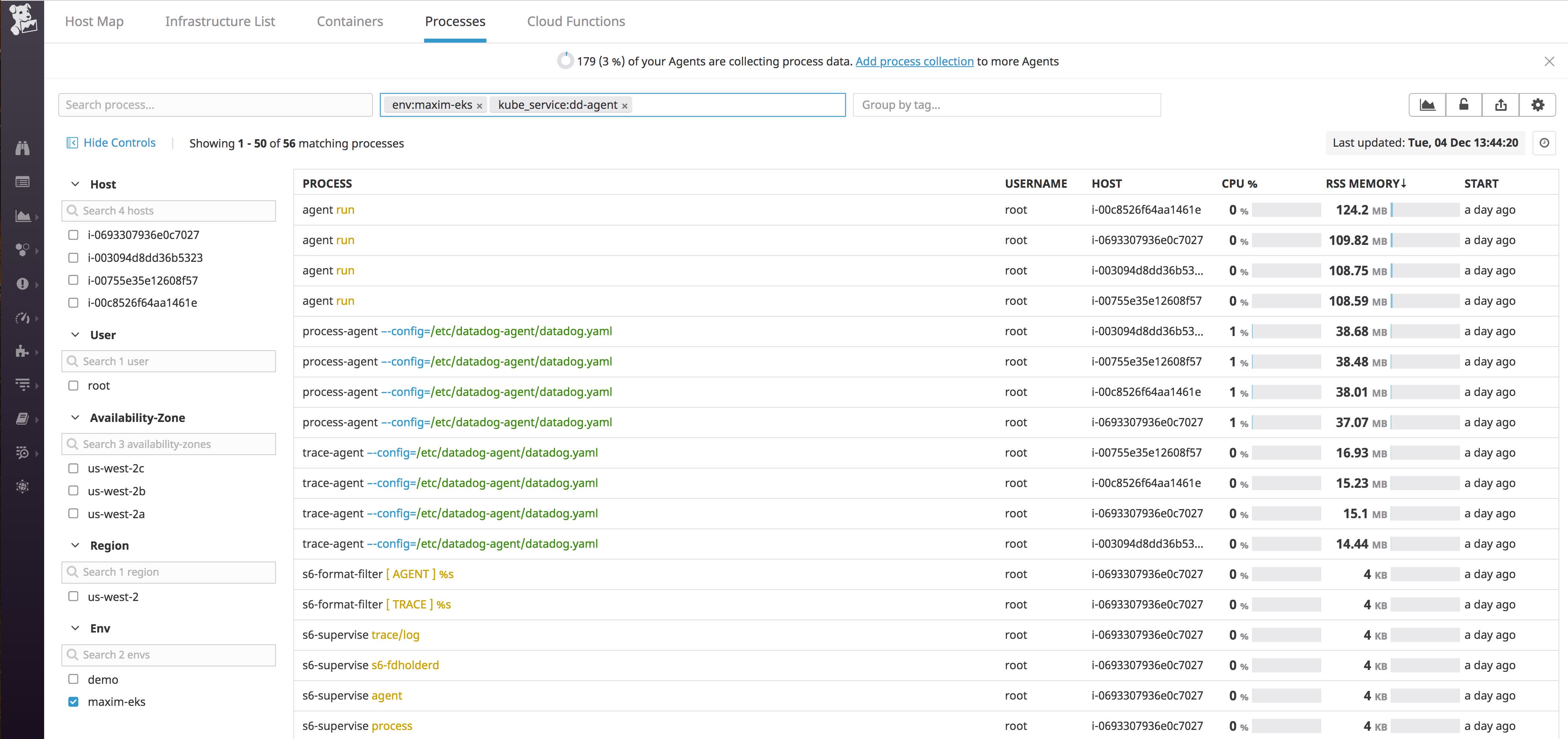 EKS monitoring with Datadog Live Process Monitoring EKS monitoring with Datadog Live Process Monitoring