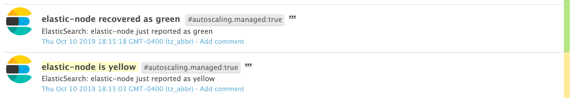 monitor Elasticsearch performance cluster status