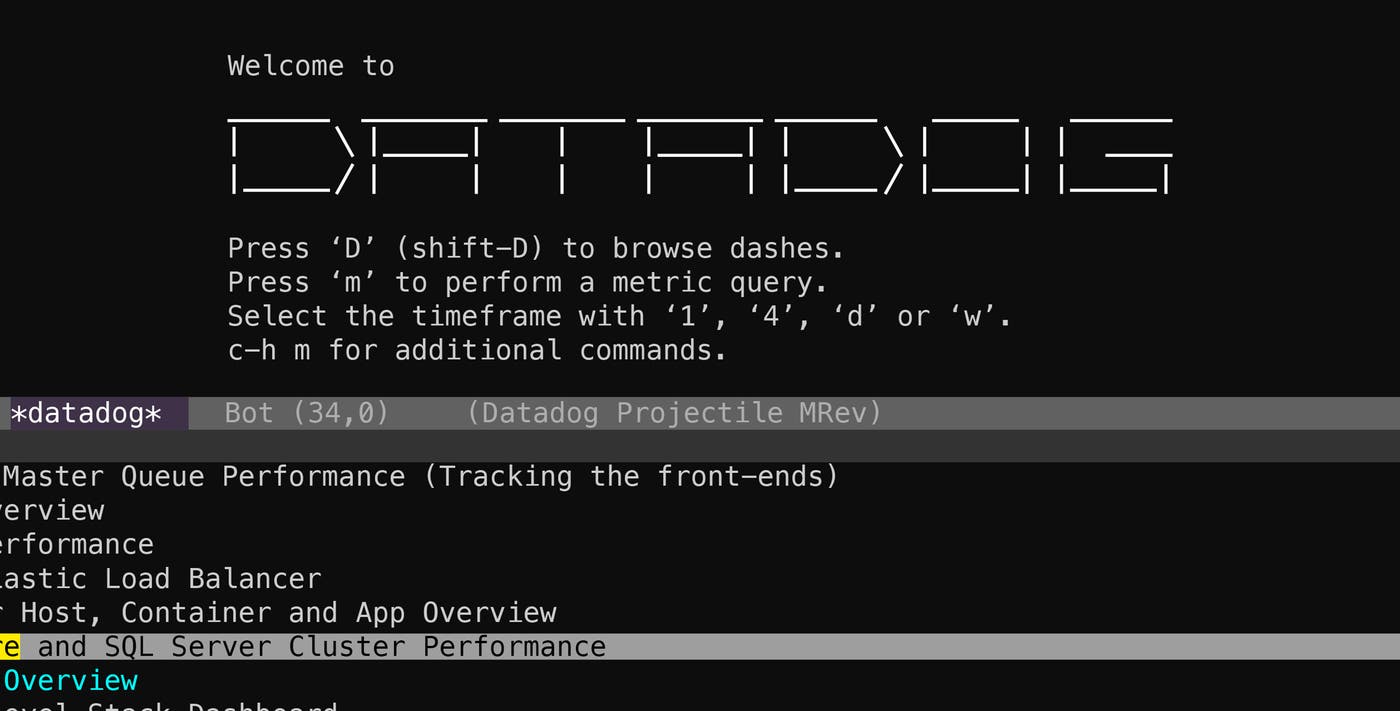 Emacs fans rejoice: Datadog mode is here Emacs fans rejoice: Datadog mode is here