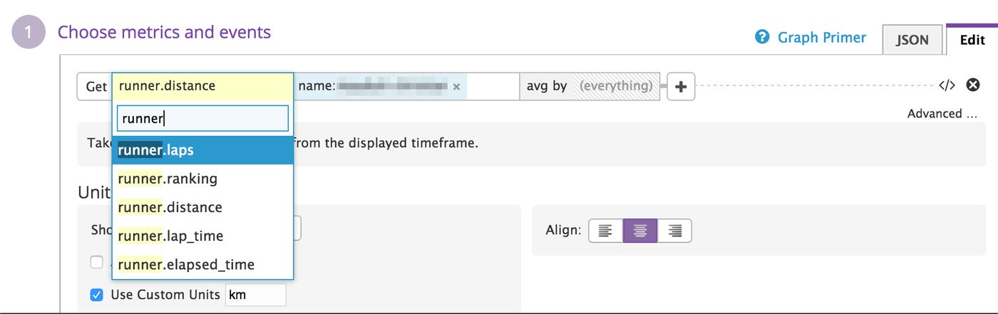 Run metrics in a Datadog widget Run metrics in a Datadog widget