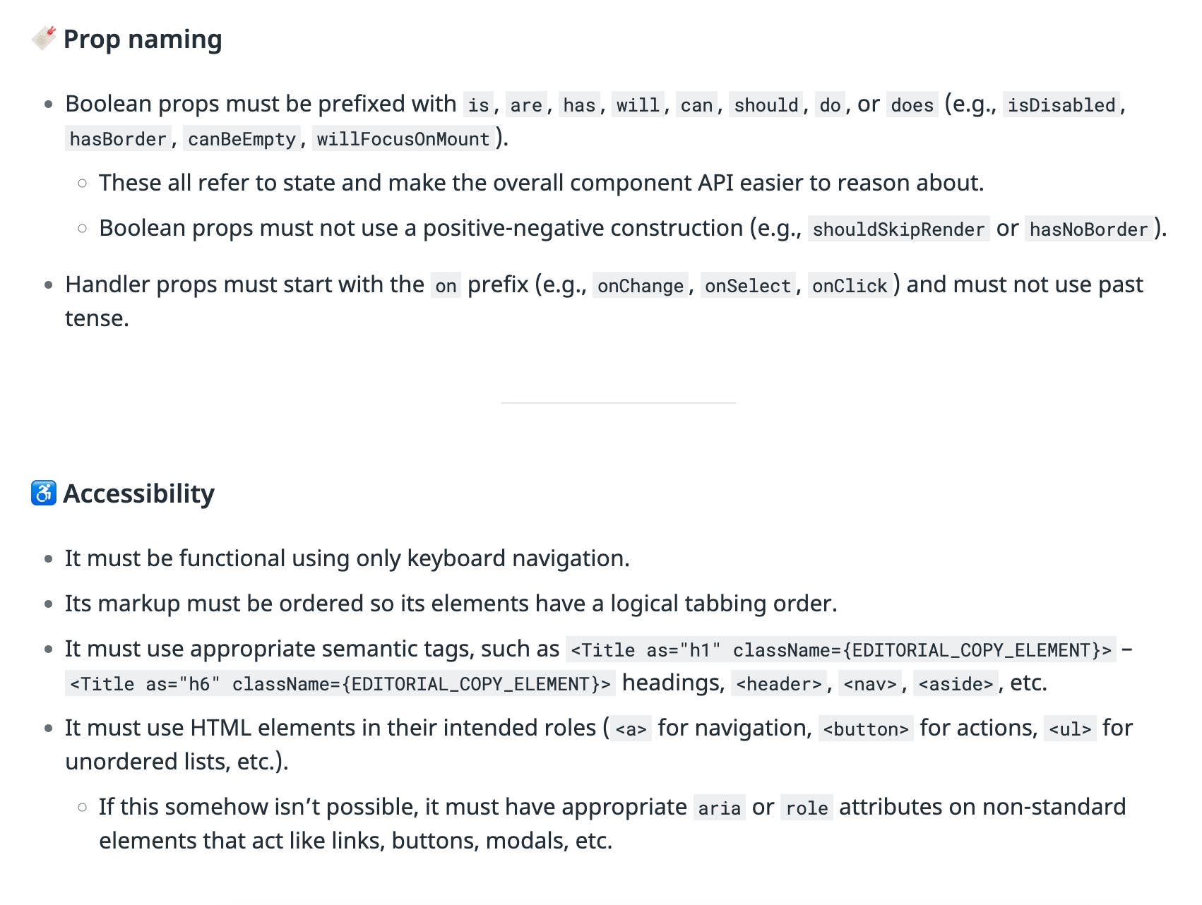Examples from the contribution guidelines. Examples from the contribution guidelines.