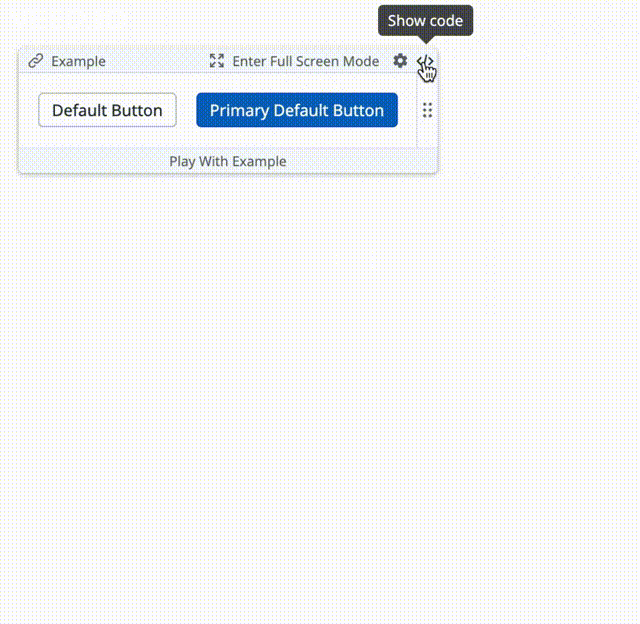 A visual of how Datadog employees can experiment with the components in the live playground.
