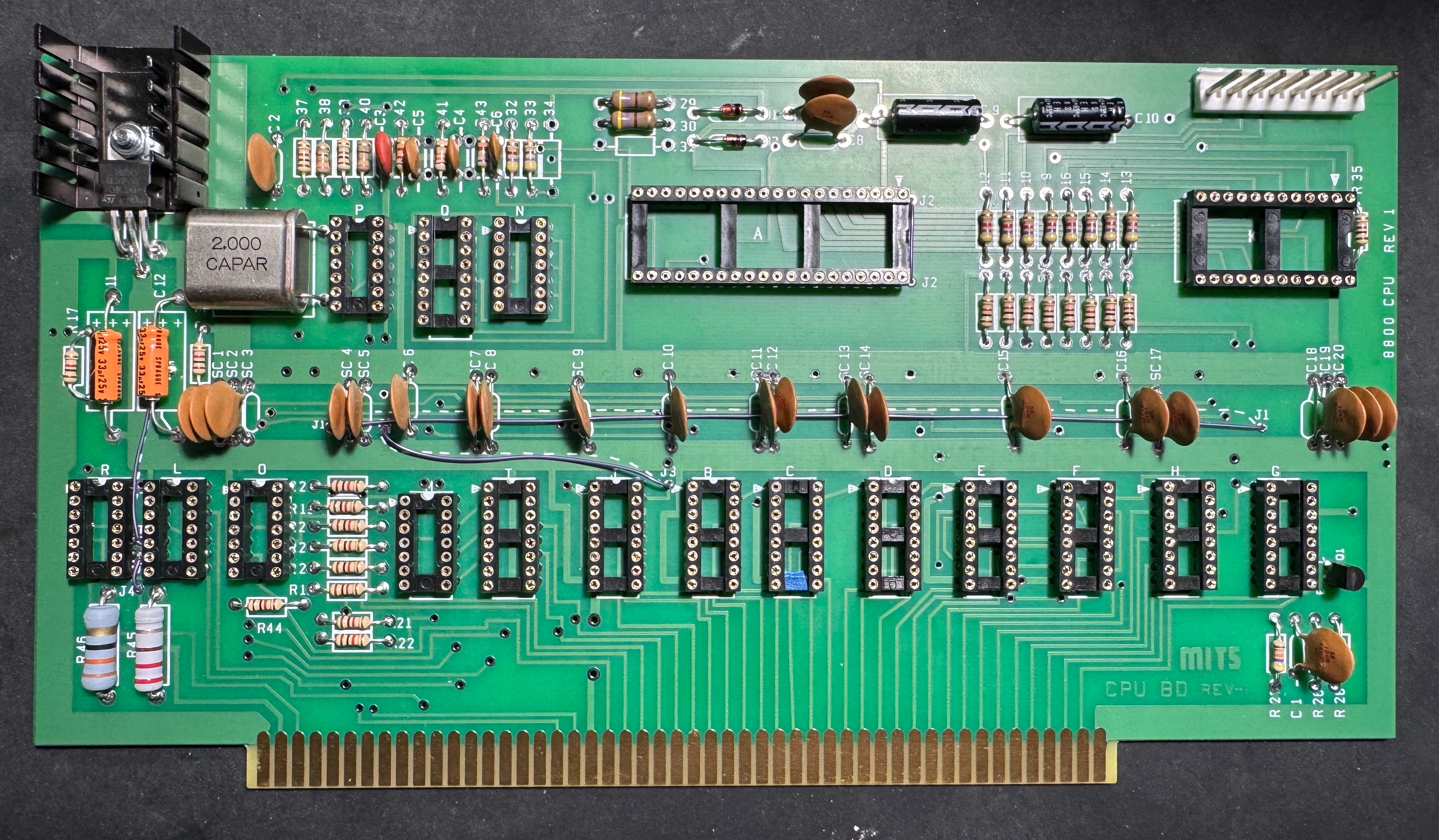 Photograph of a computer circuit board. Photograph of a computer circuit board.