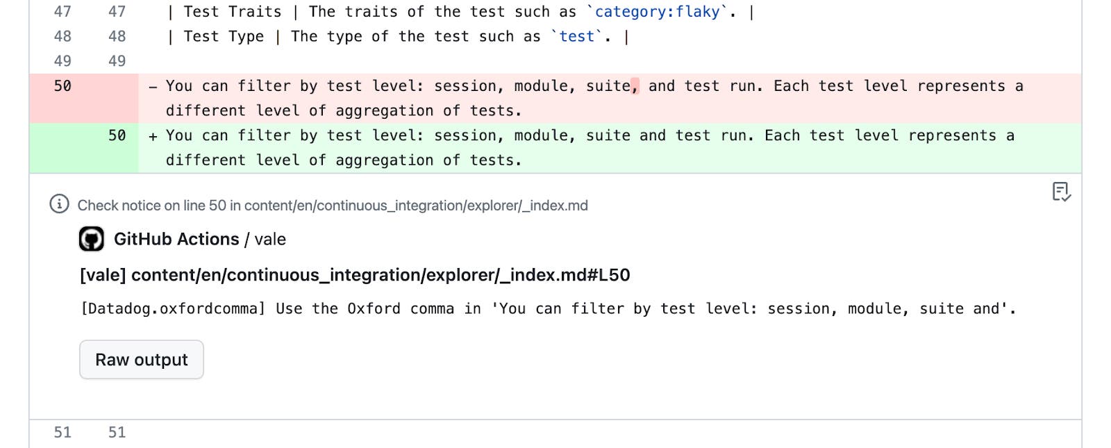 Vale flagging a missing Oxford comma. Vale flagging a missing Oxford comma.
