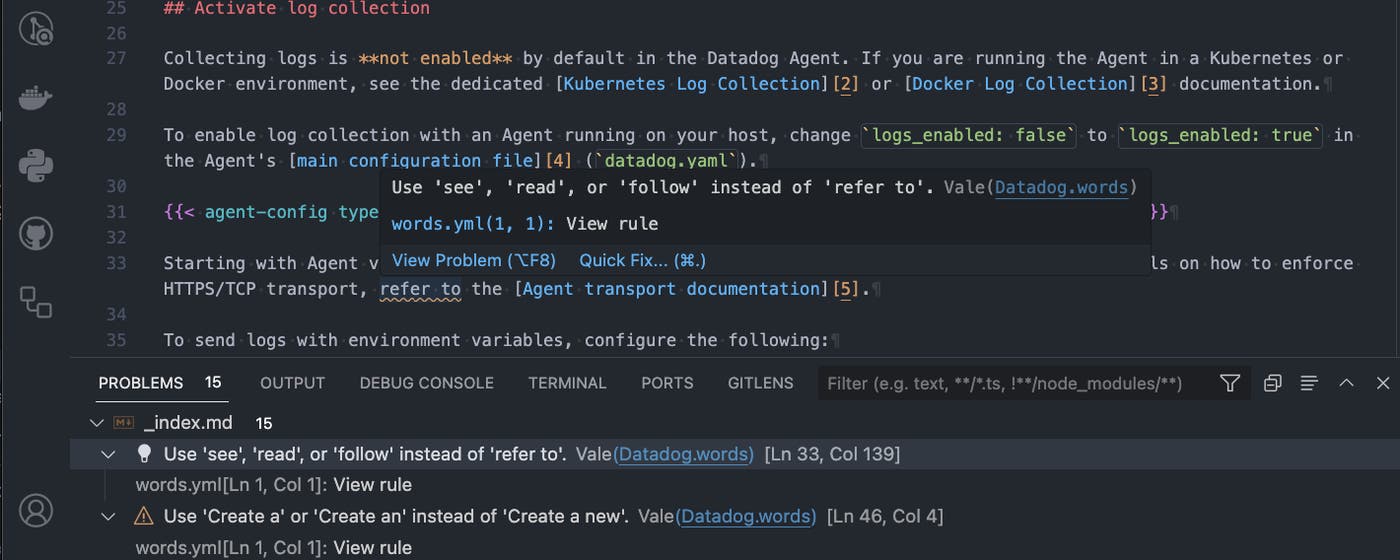 Inline style issues on the Problems tab in VS Code. Inline style issues on the Problems tab in VS Code.