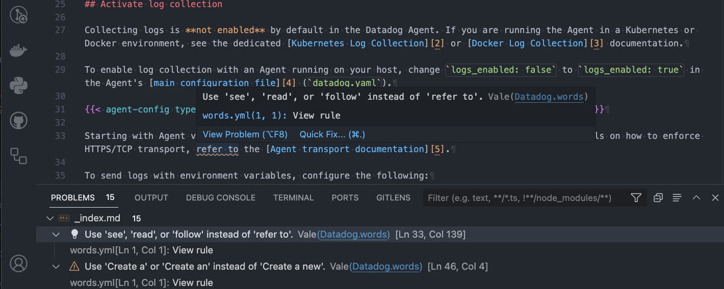 Inline style issues on the Problems tab in VS Code. Inline style issues on the Problems tab in VS Code.