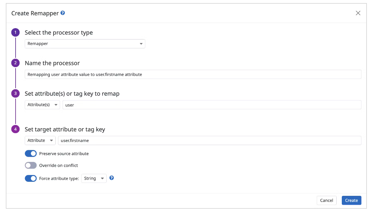 Configuration screen for a log processor—hardly exciting enough for an engineering blog post.