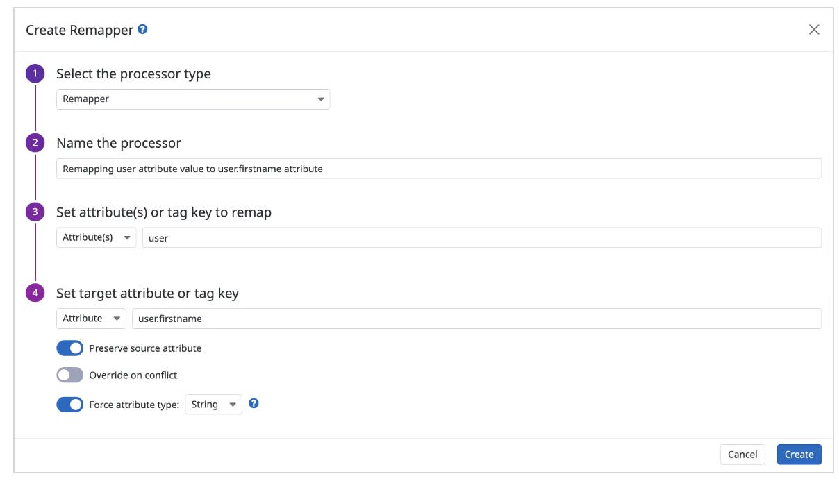 Configuration screen for a log processor—hardly exciting enough for an engineering blog post. Configuration screen for a log processor—hardly exciting enough for an engineering blog post.