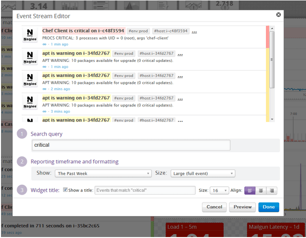 Filtering Events Stream
