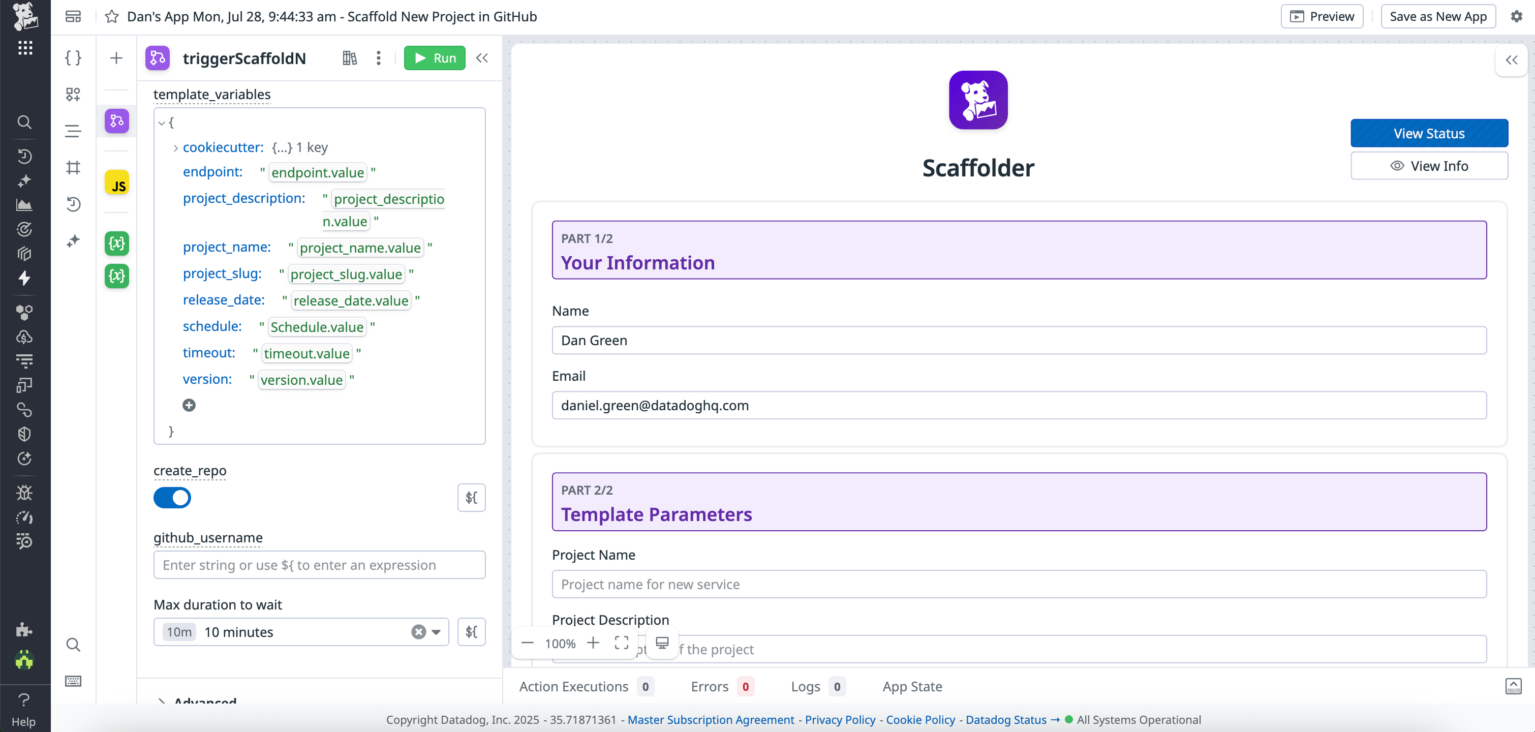 Building the App's templating logic