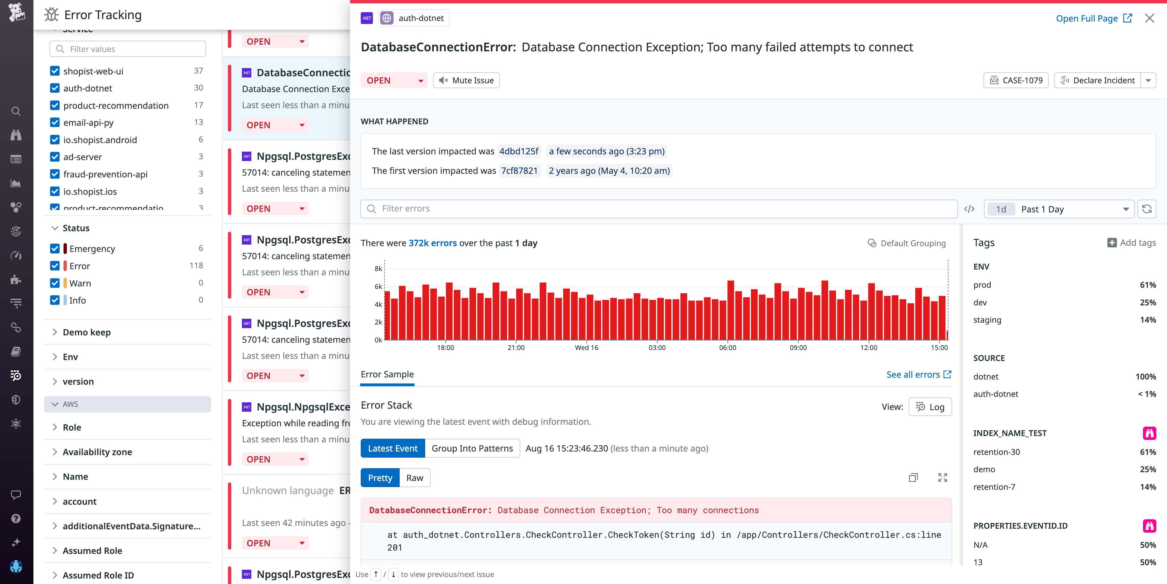 If the newly spawned pod listens on the same port as the old pod but hosts a completely different service, the client and servers are incompatible, resulting in an increased error rate.