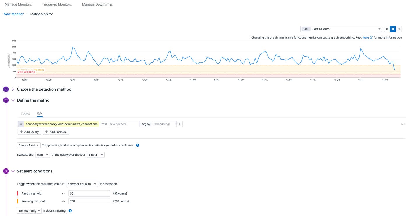 HashiCorp Boundary alert HashiCorp Boundary alert