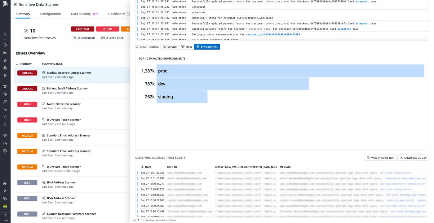 Pivot to the Service Catalog from Sensitive Data Scanner. Pivot to the Service Catalog from Sensitive Data Scanner.