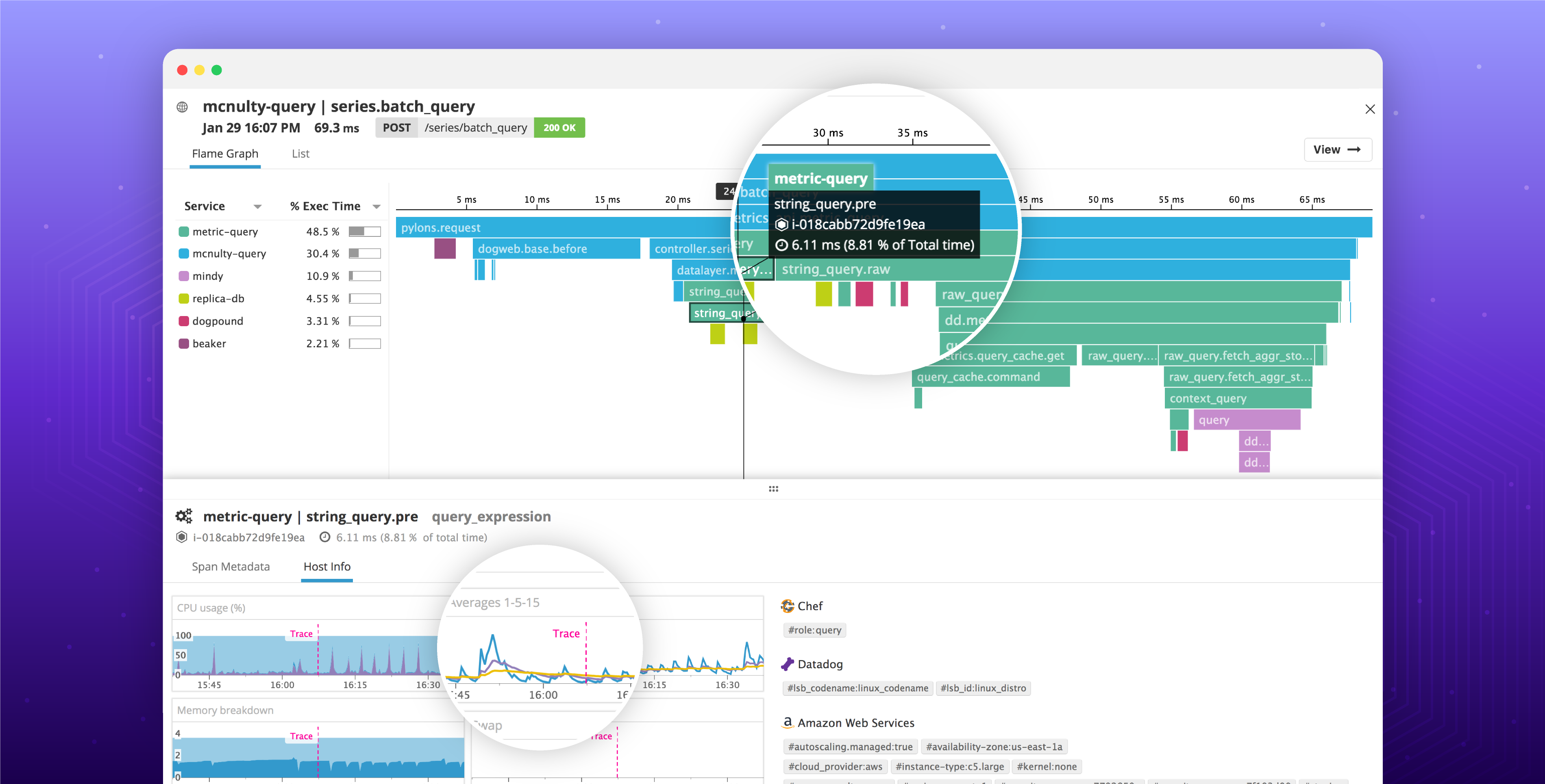 New in Datadog: Add context to request traces with host metrics