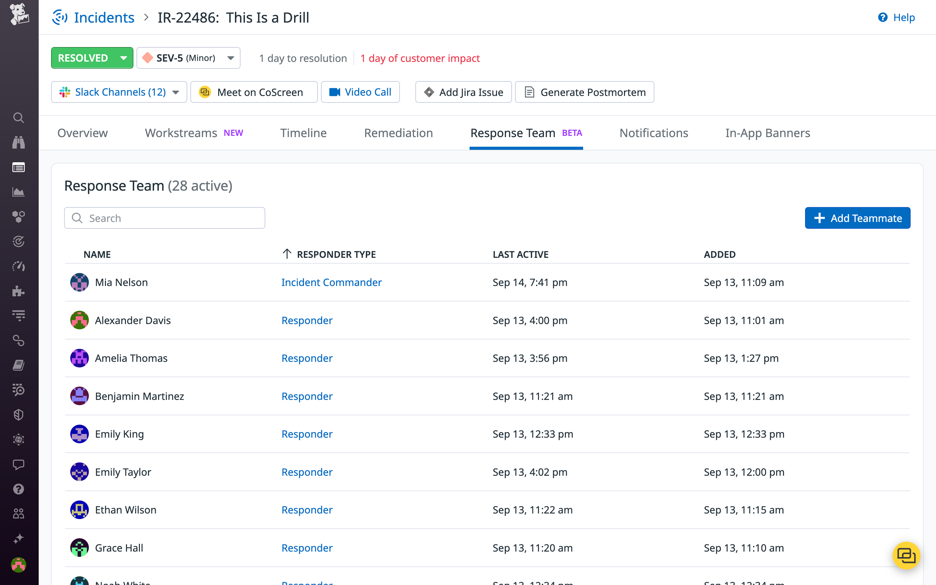 Overview of an incident response team