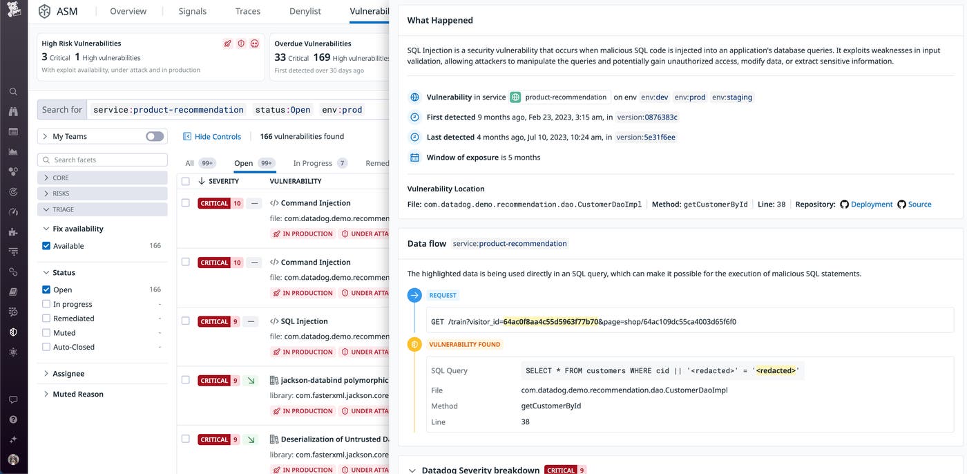 Datadog Code Security Datadog Code Security