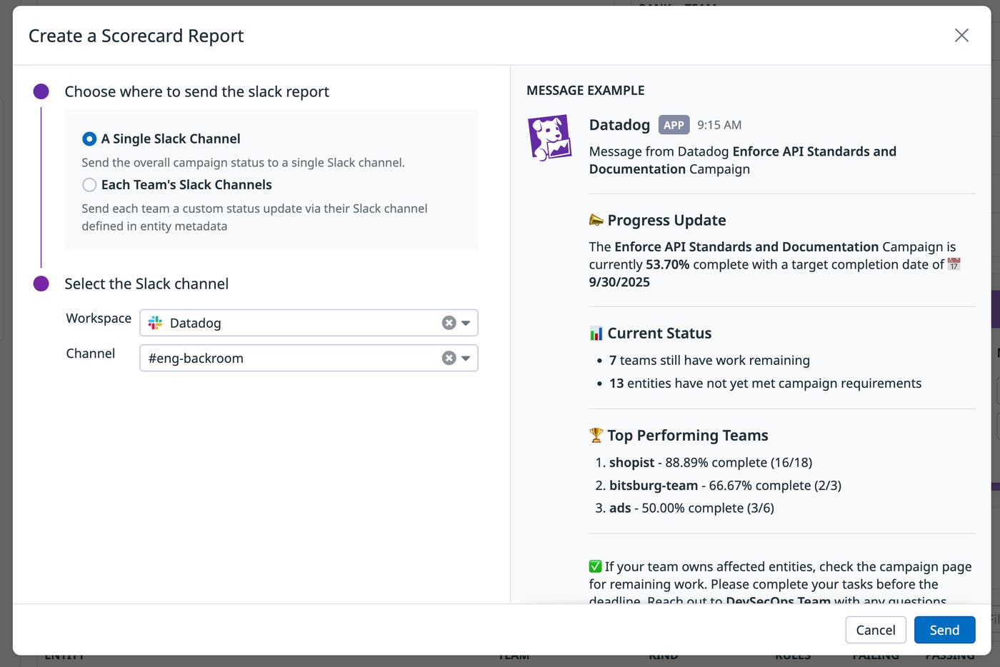 Guidance view showing selected campaign rules and team notifications to help contributors understand what work is required. Guidance view showing selected campaign rules and team notifications to help contributors understand what work is required.