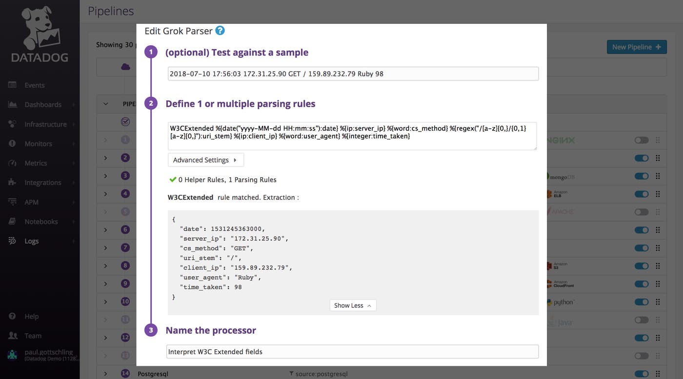 IIS monitoring - Creating a Grok Parser IIS monitoring - Creating a Grok Parser