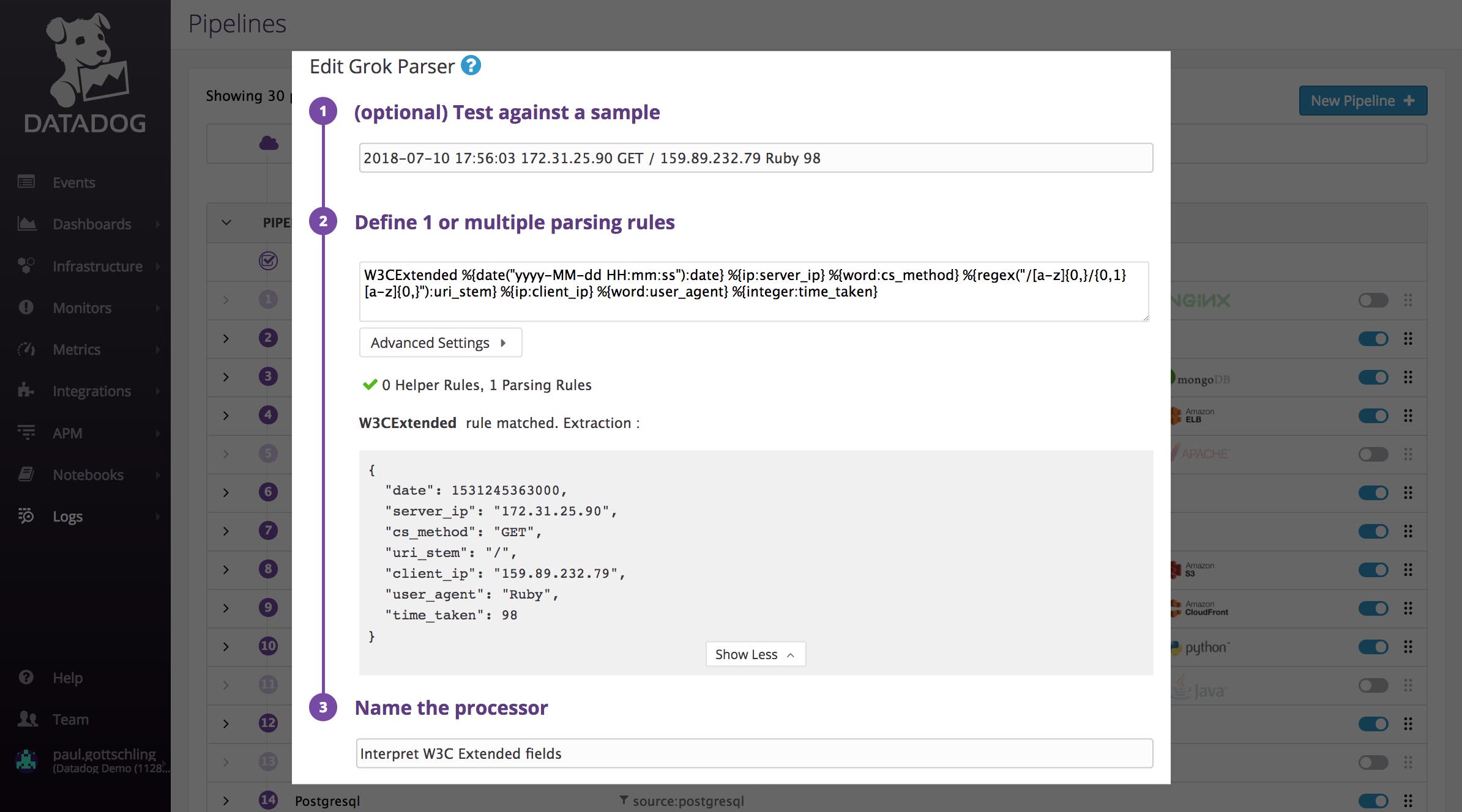 IIS monitoring - Creating a Grok Parser IIS monitoring - Creating a Grok Parser