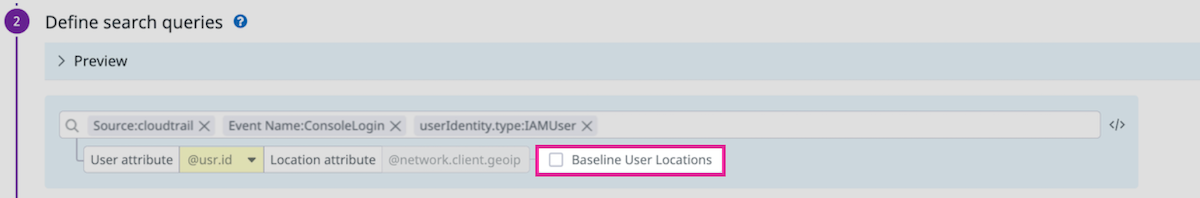 Enable Baseline User Locations to help prevent false positives.