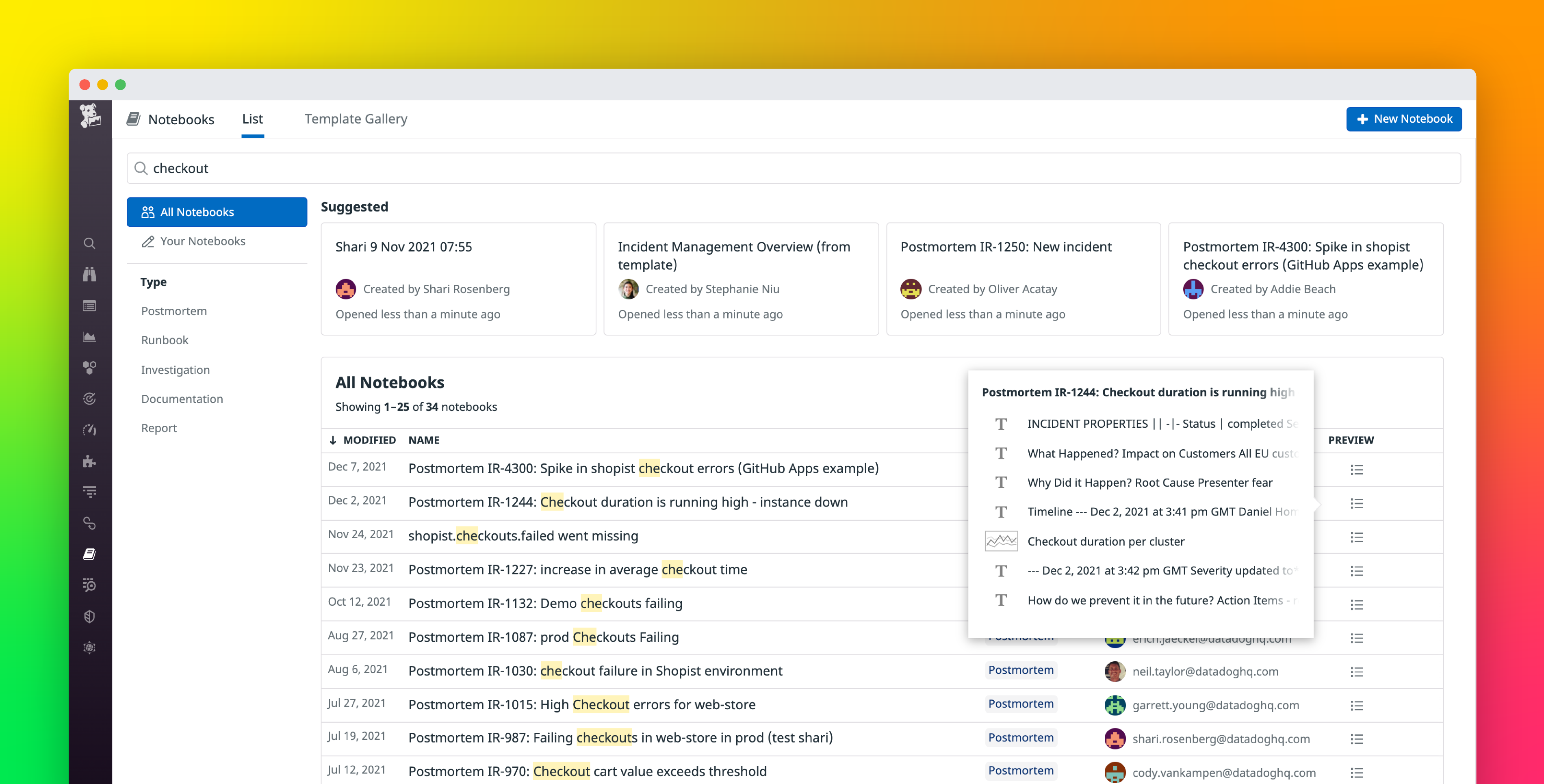 Create and navigate a documentation library with Notebooks