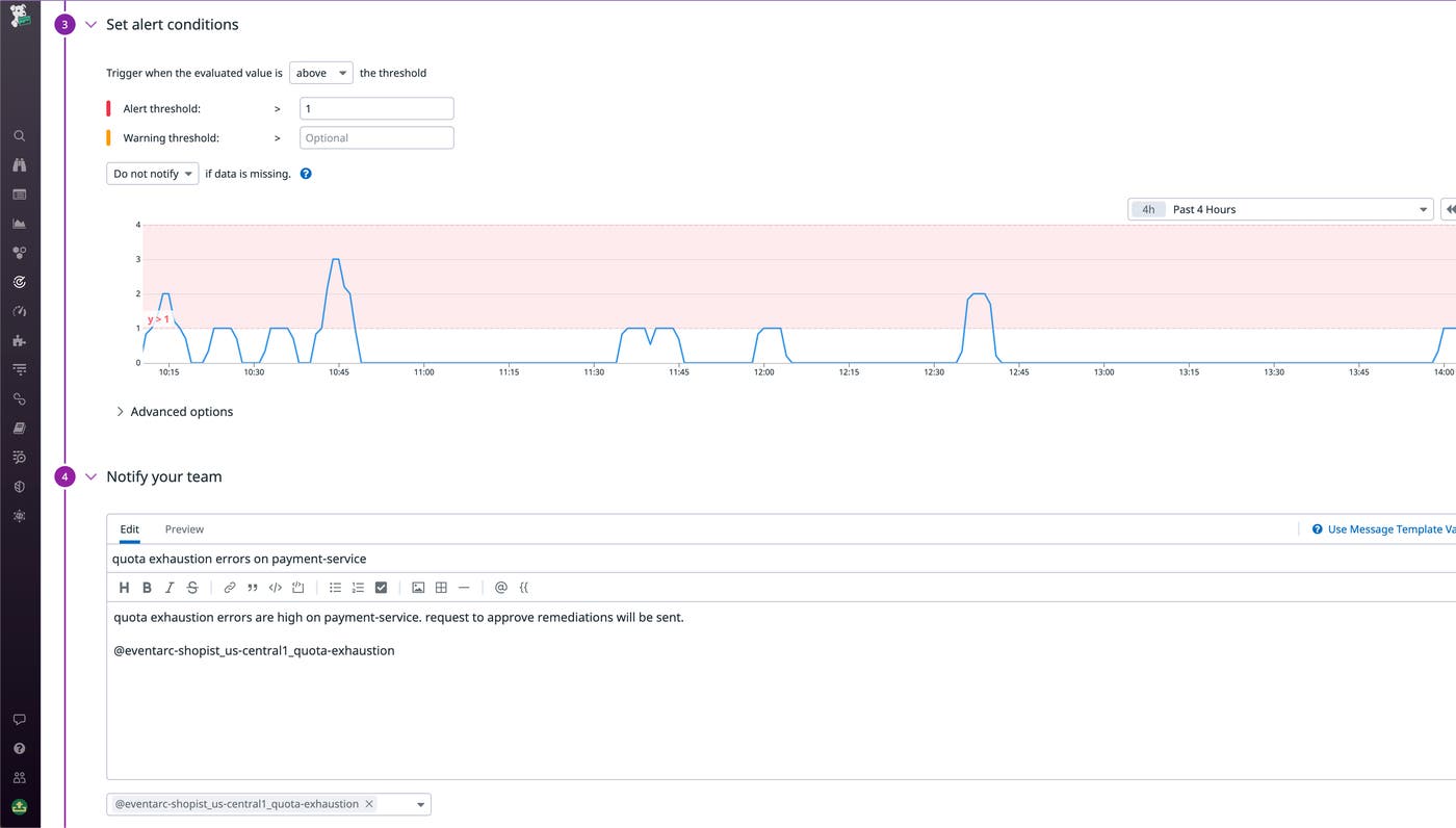 Configuring a monitor to trigger a GCP workflow using Eventarc Configuring a monitor to trigger a GCP workflow using Eventarc