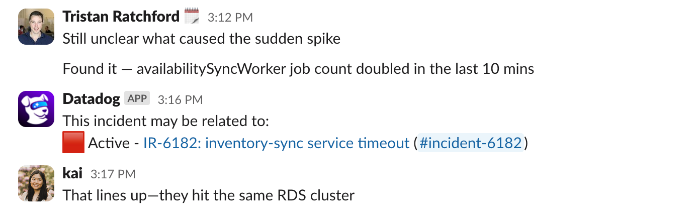 Related incident summary