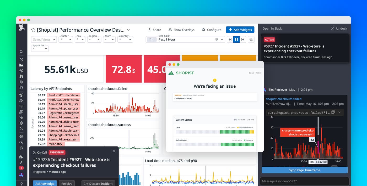 Unify remediation and communication with Datadog Incident Response Unify remediation and communication with Datadog Incident Response