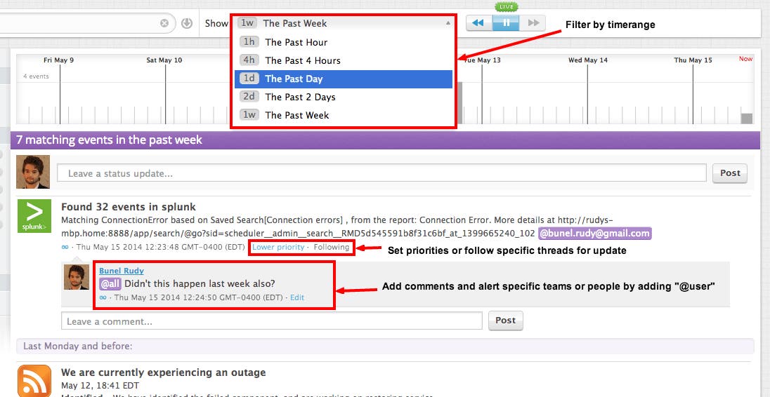 Collaborate about Splunk events Collaborate about Splunk events