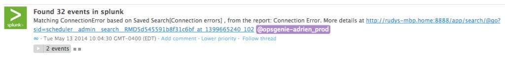 Splunk events Splunk events