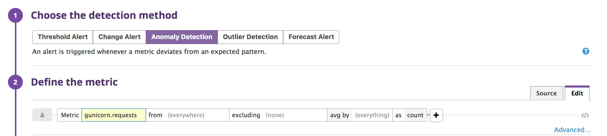 Alert editor Alert editor