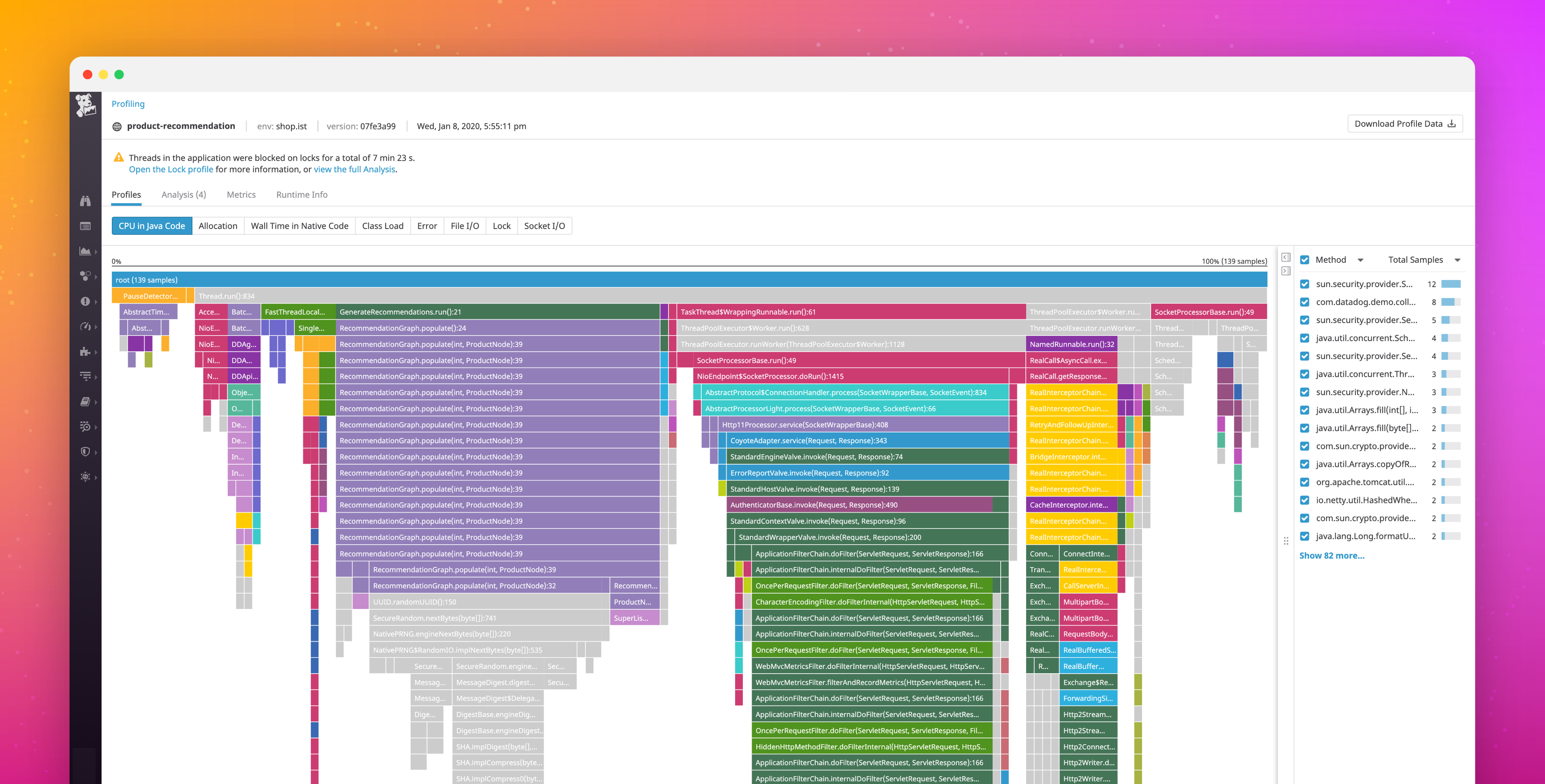 Datadog に常時接続型の本番環境プロファイリングが登場