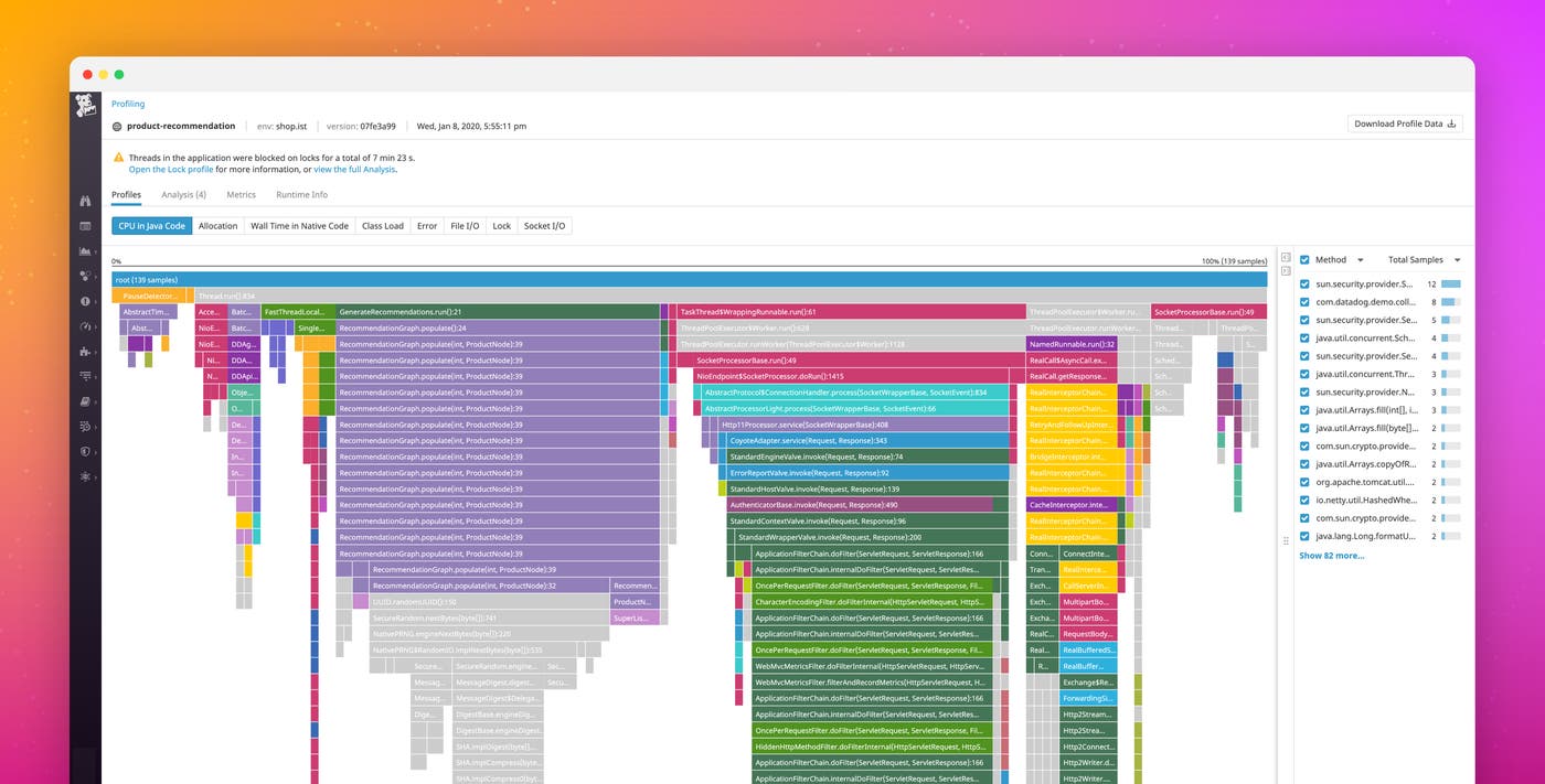 Datadog に常時接続型の本番環境プロファイリングが登場 Datadog に常時接続型の本番環境プロファイリングが登場