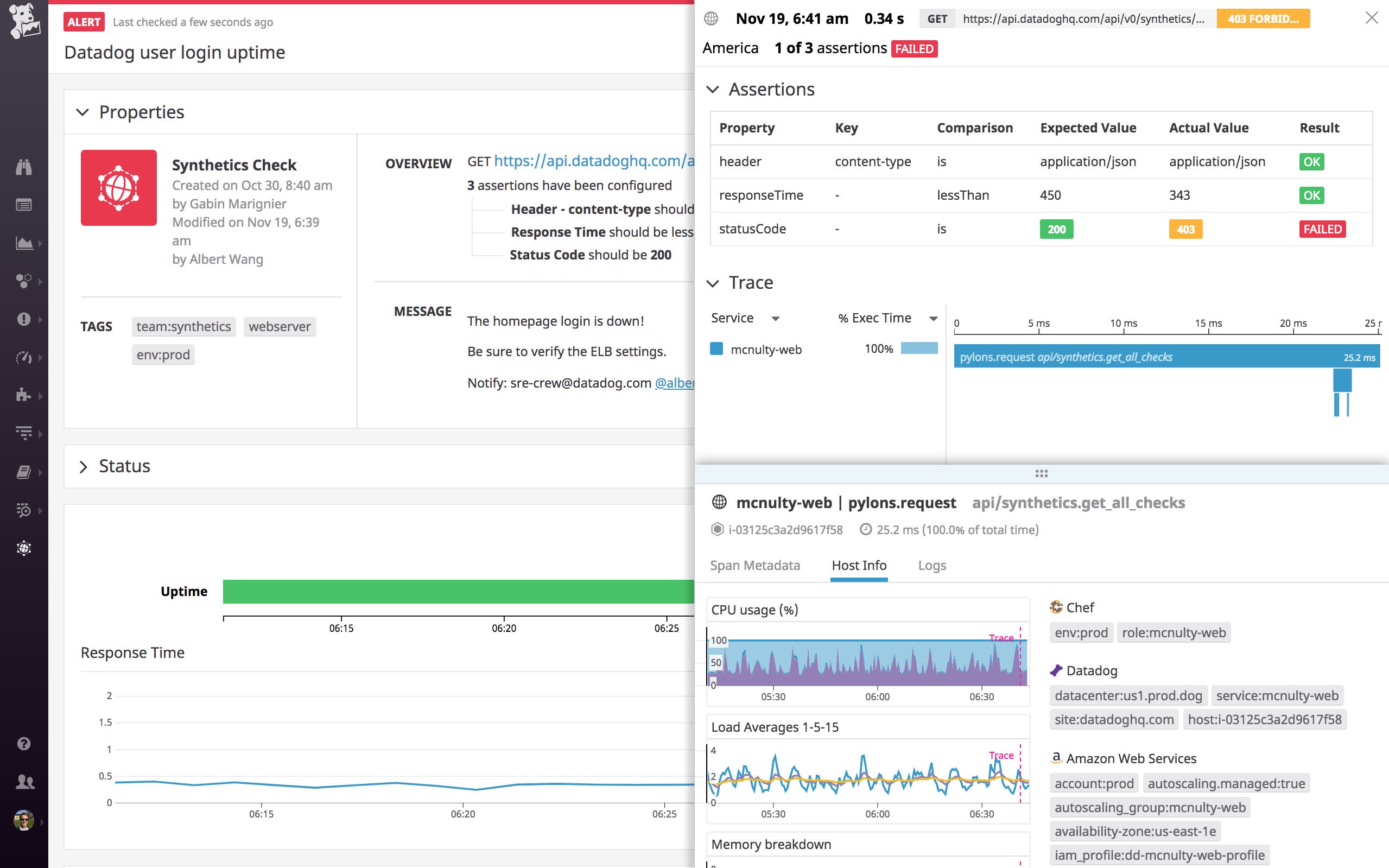 Synthetic monitoring in Datadog Synthetic monitoring in Datadog