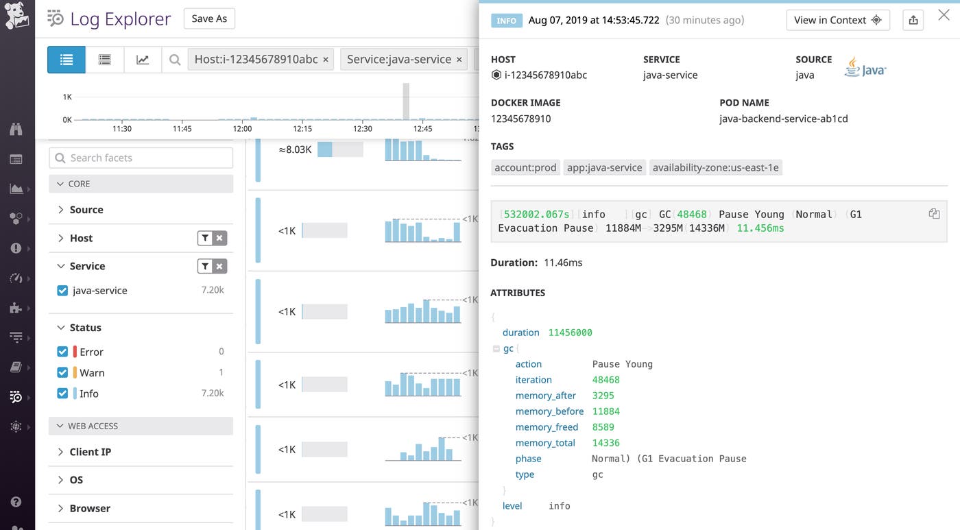 look at Java garbage collection logs to track java memory management issues. This info log shows a garbage collection pause young normal g1 evacuation pause look at Java garbage collection logs to track java memory management issues. This info log shows a garbage collection pause young normal g1 evacuation pause
