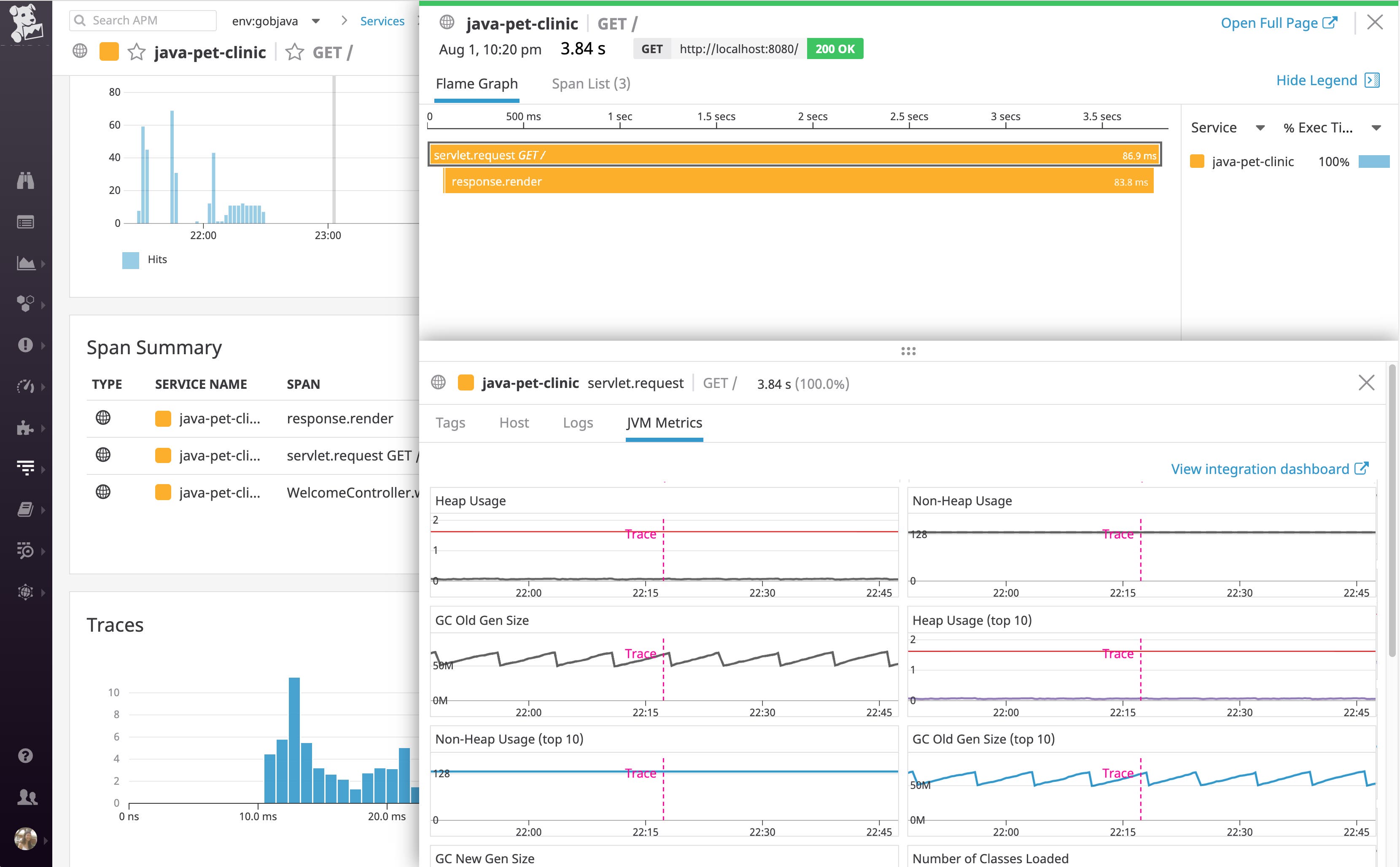 get visibility into java memory management and other runtime metrics in the trace view in datadog apm get visibility into java memory management and other runtime metrics in the trace view in datadog apm