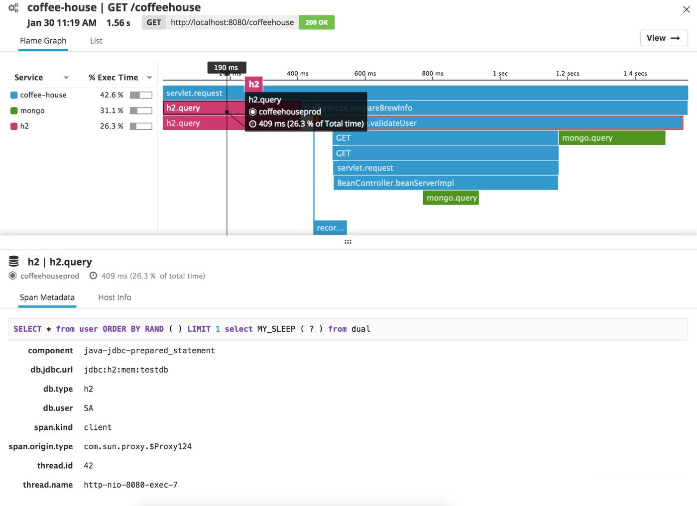 Java monitoring Datadog flame graph Java monitoring Datadog flame graph