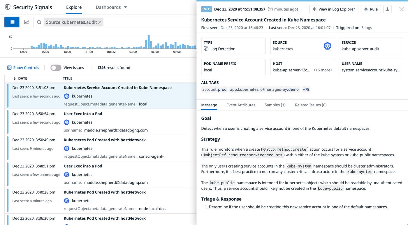 Security Signal for new service Security Signal for new service