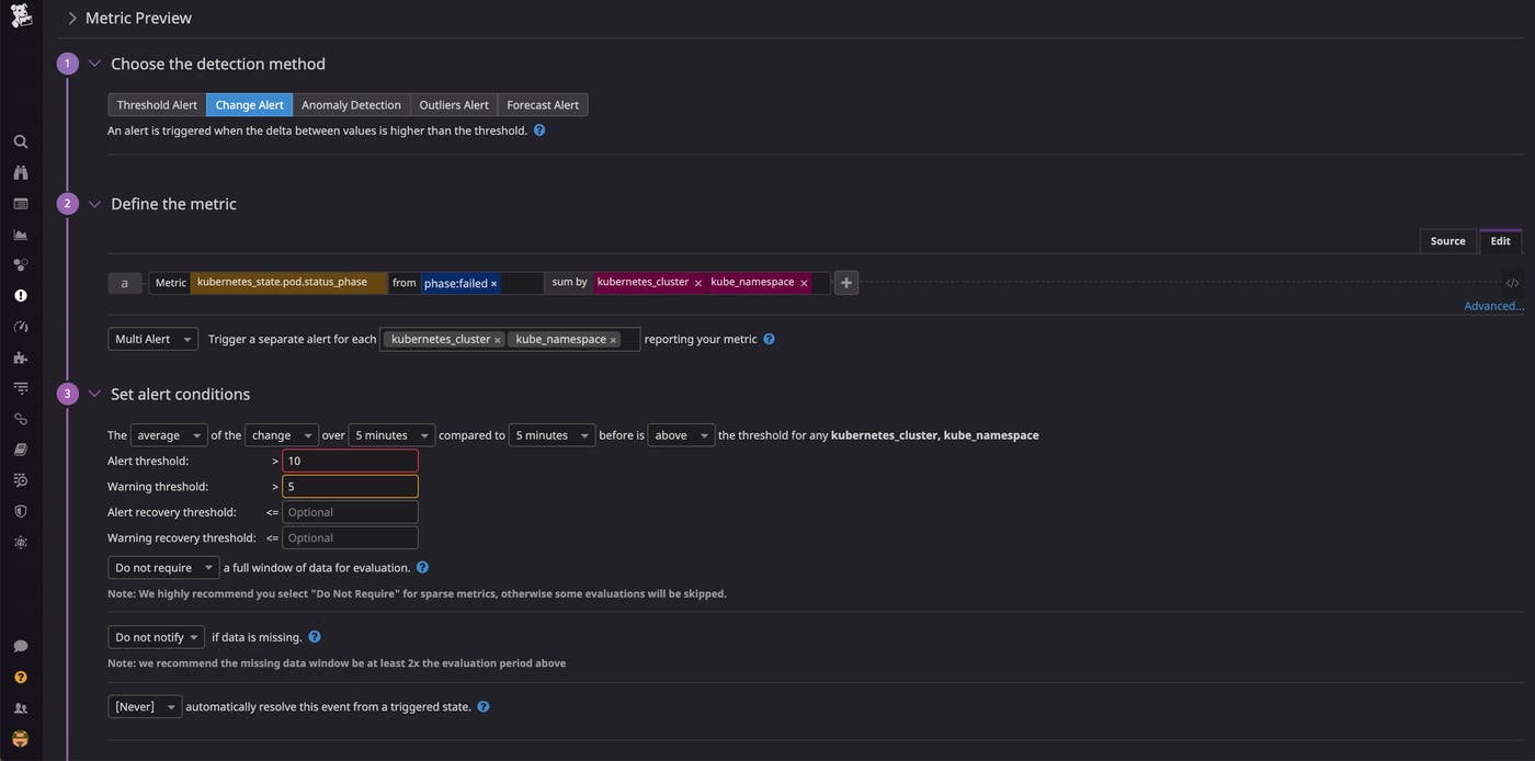 You can use your kube-state-metrics data to create alerts and stay on top of problems. You can use your kube-state-metrics data to create alerts and stay on top of problems.