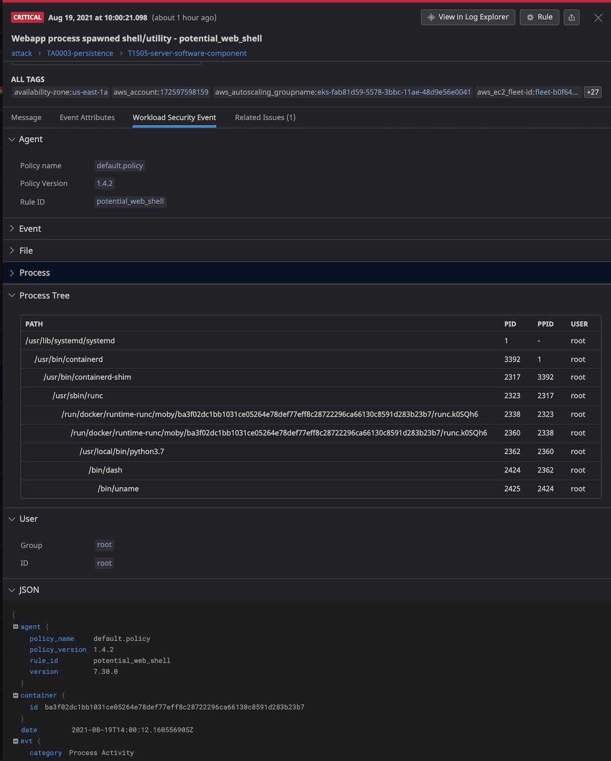 Security signals include environment variables and command-line arguments which can help you determine the scope of security attacks. Security signals include environment variables and command-line arguments which can help you determine the scope of security attacks.