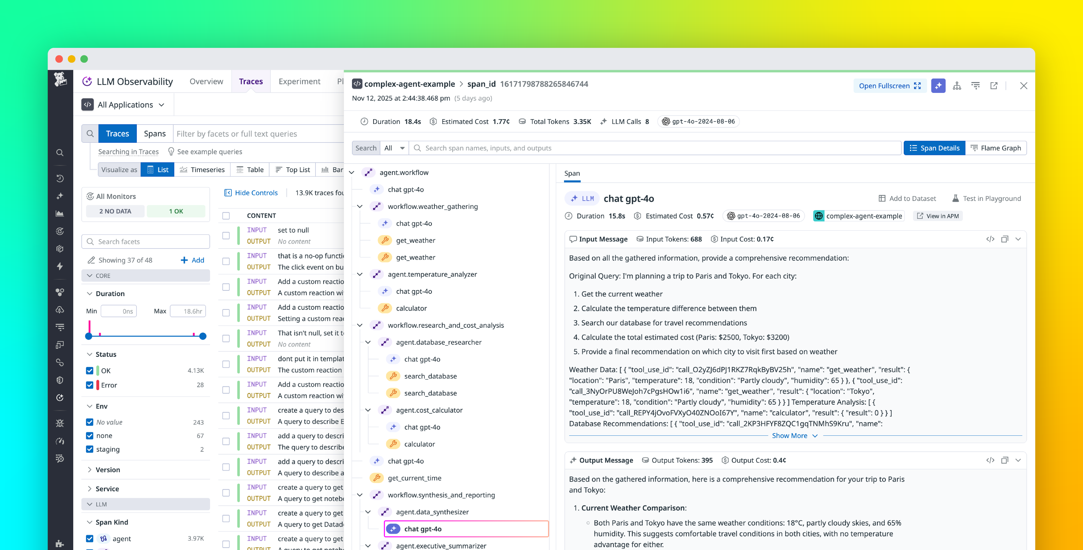 Gain visibility into Strands Agents workflows with Datadog LLM Observability