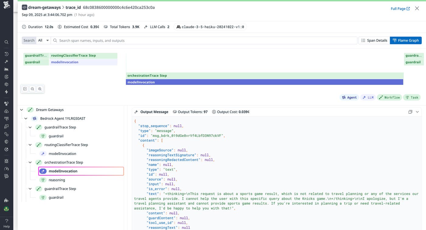 Querying for triggered security guardrails to examine the scope and impact of prompt injection attempts Querying for triggered security guardrails to examine the scope and impact of prompt injection attempts