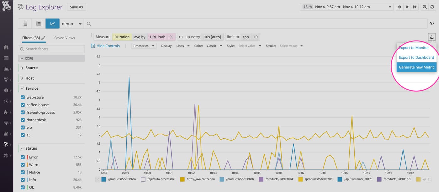 Generate a metric from your log analytics graph. Generate a metric from your log analytics graph.