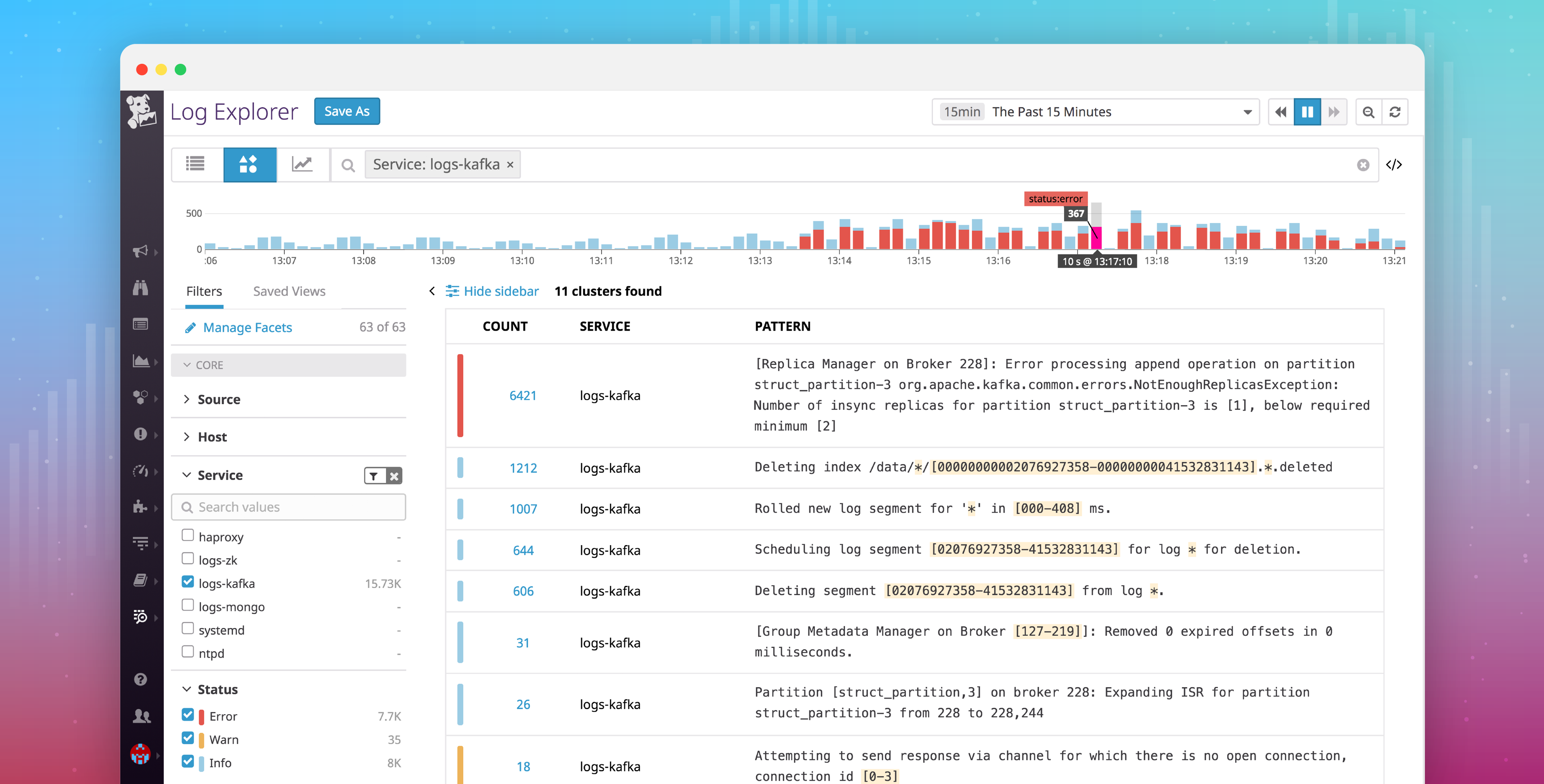 Log Patterns: Automatically cluster your logs for faster investigation