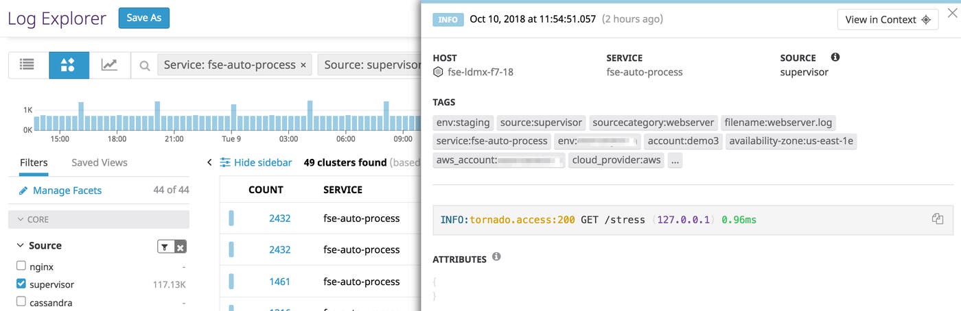 datadog log patterns inspect tornado access log for missing attributes datadog log patterns inspect tornado access log for missing attributes