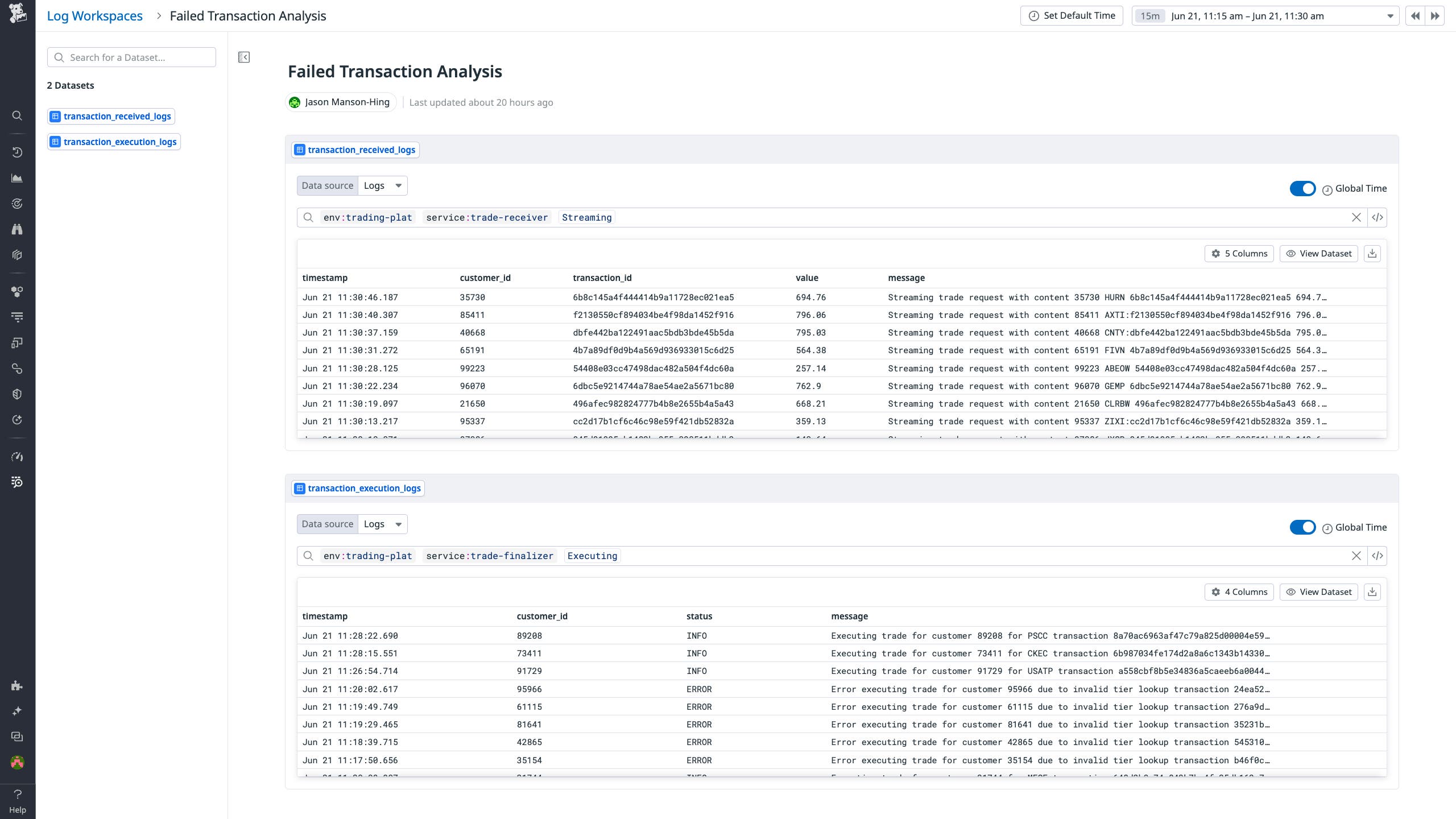 Creating data sources based on log queries in Log Workspaces. Creating data sources based on log queries in Log Workspaces.