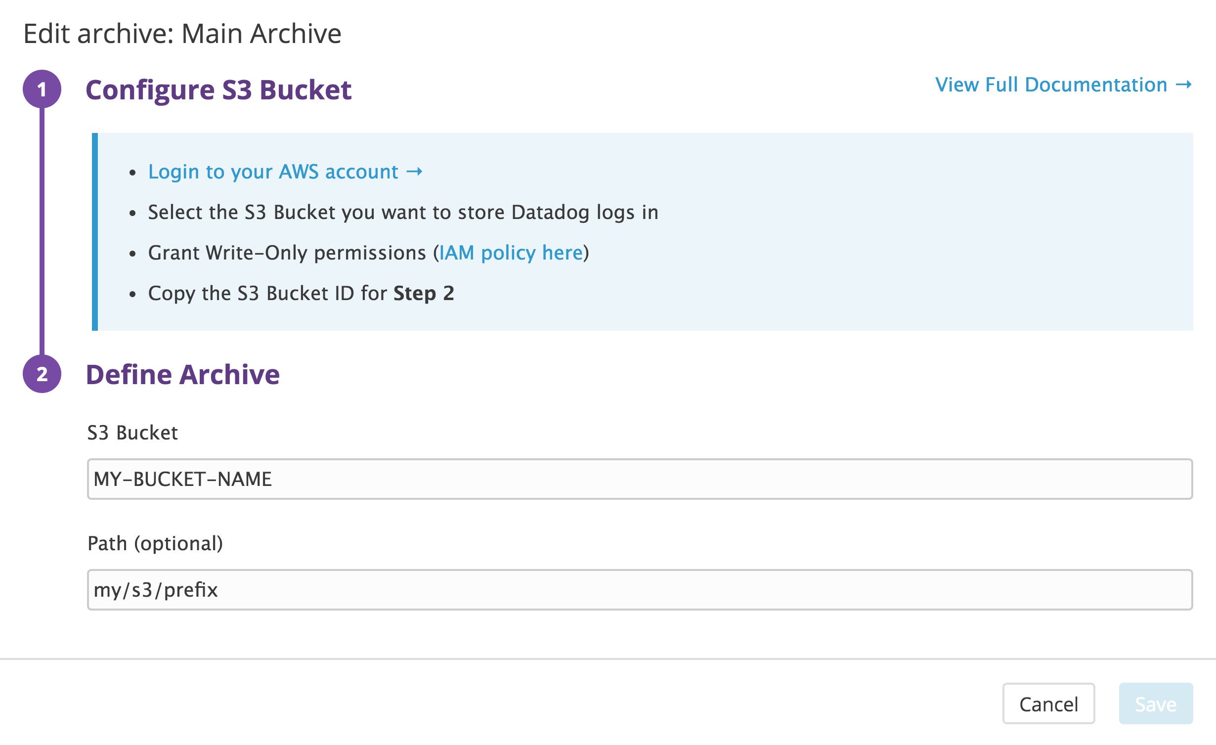 archive your logs in S3 with datadog log management archive your logs in S3 with datadog log management