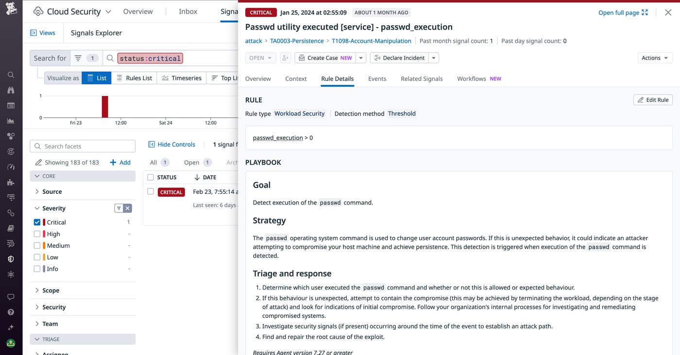 Shows context around a detected attack to help remediation Shows context around a detected attack to help remediation