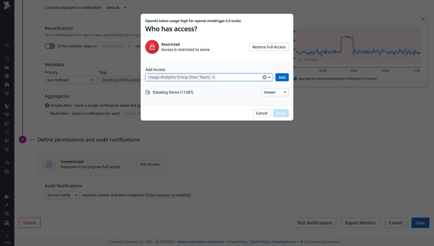 Control who has access to your monitors. Control who has access to your monitors.