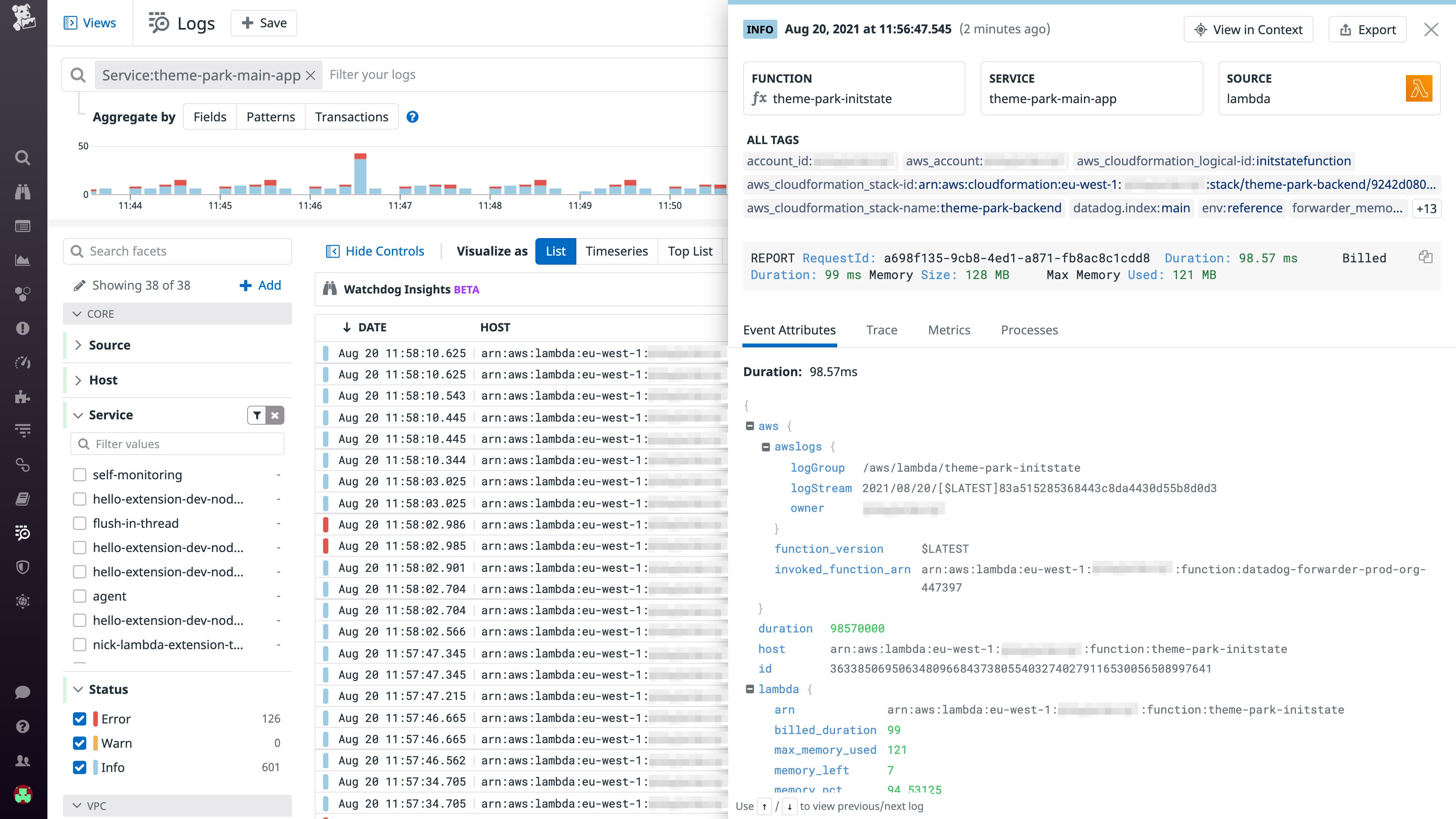 Use Log Patterns to identify noisy logs Use Log Patterns to identify noisy logs
